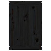 Wasmand 88,5x44x66 cm massief grenenhout zwart