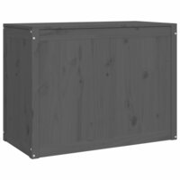 Wasmand 88,5x44x66 cm massief grenenhout grijs