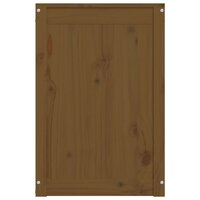 Wasmand 44x44x66 cm massief grenenhout honingbruin