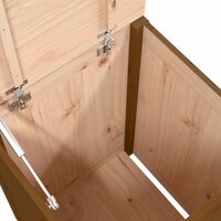 Wasmand 44x44x66 cm massief grenenhout honingbruin