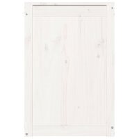 Wasmand 44x44x66 cm massief grenenhout wit