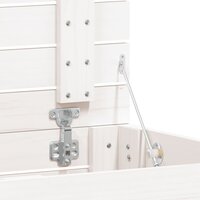 Wasmand 88,5x44x76 cm massief grenenhout wit