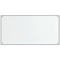 Spatschermen keuken 2 st 80x40 cm gehard glas transparant