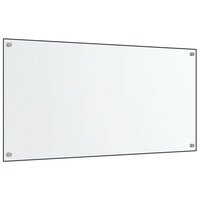 Spatschermen keuken 2 st 80x40 cm gehard glas transparant