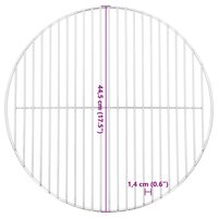 Barbecuerooster rond &Oslash;44,5 cm 304 roestvrij staal