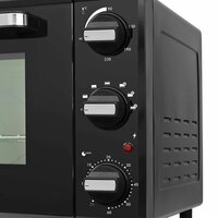 Heteluchtoven 1500 W 28 L zwart