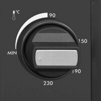 Heteluchtoven 1500 W 28 L zwart