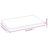 Ontbijtborden 6 st 35x23x0,8 cm bamboe