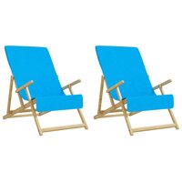 Strandhanddoeken 2 st 400 g/m&sup2; 60x135 cm stof turquoise