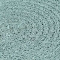 Placemats 6 st rond 38 cm katoen effen groen
