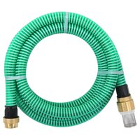 Zuigslang met messing koppelingen 1,1&#039;&#039; 5 m PVC groen