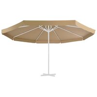Vervangingsdoek voor parasol 500 cm taupe