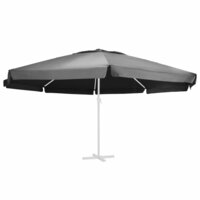 Vervangingsdoek voor parasol 600 cm antracietkleurig