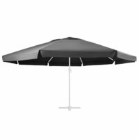 Vervangingsdoek voor parasol 600 cm antracietkleurig