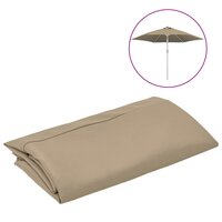 Vervangingsdoek voor parasol 300 cm taupe