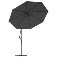 Vervangingsdoek voor zweefparasol 350 cm antracietkleurig