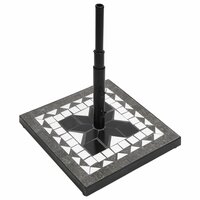 Parasolvoet vierkant 12 kg zwart en wit