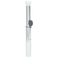 Parasolvoet voor in grond voor 40-50 mm stok aluminium zilver
