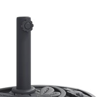 Parasolvoet voor stok van &Oslash;38 / 48 mm 9 kg halfrond