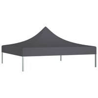 Partytentdak 270 g/m&sup2; 2x2 m antraciet