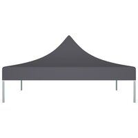 Partytentdak 270 g/m&sup2; 2x2 m antraciet