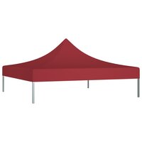 Partytentdak 270 g/m&sup2; 2x2 m bordeauxrood
