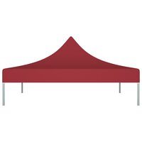 Partytentdak 270 g/m&sup2; 2x2 m bordeauxrood