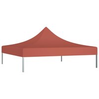 Partytentdak 270 g/m&sup2; 2x2 m terracotta