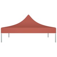 Partytentdak 270 g/m&sup2; 2x2 m terracotta