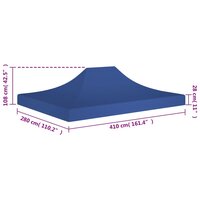 Partytentdak 270 g/m&sup2; 4x3 m blauw