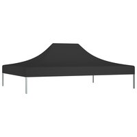 Partytentdak 270 g/m&sup2; 4,5x3 m zwart