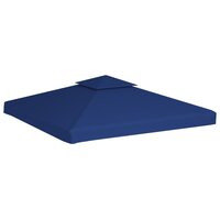 Vervangend tentdoek prieel 310 g/m&sup2; 3x3 m donkerblauw