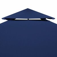 Vervangend tentdoek prieel 310 g/m&sup2; 3x3 m donkerblauw