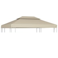 Vervangend tentdoek prieel 310 g/m&sup2; 3x4 m beige
