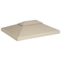 Vervangend tentdoek prieel 310 g/m&sup2; 3x4 m beige
