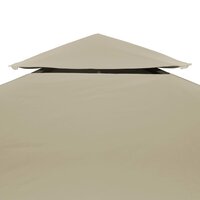 Vervangend tentdoek prieel 310 g/m&sup2; 3x4 m beige
