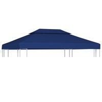 Prieeldak 2-laags 4x3m 310 g/m&sup2; blauw
