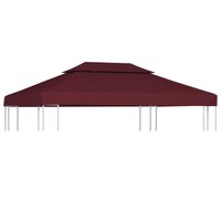 Prieeldak 2-laags 4x3m 310 g/m&sup2; bordeaux
