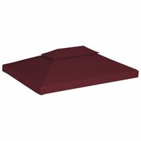 Prieeldak 2-laags 4x3m 310 g/m&sup2; bordeaux