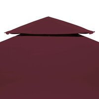 Prieeldak 2-laags 4x3m 310 g/m&sup2; bordeaux
