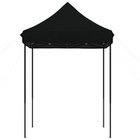 Partytent inklapbaar pop-up 200x200x306 cm zwart