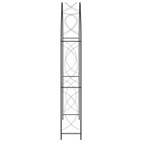 Tuinboog 150x34x240 cm ijzer zwart
