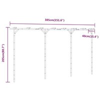 Pergola 385x40x205 cm bamboe