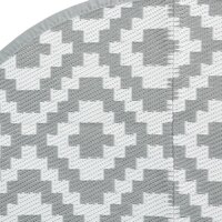 Buitenkleed &Oslash; 200 cm polypropeen grijs