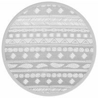 Buitenkleed &Oslash;120 cm polypropeen grijs