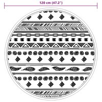 Buitenkleed &Oslash;120 cm polypropeen grijs