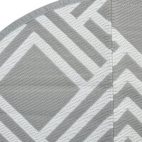 Buitenkleed &Oslash; 160 cm polypropeen grijs