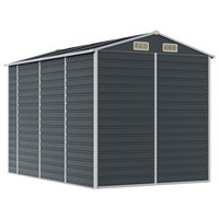 Tuinschuur 191x300x198 cm gegalvaniseerd staal antracietkleurig