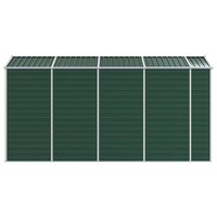 Tuinschuur 191x385x198 cm gegalvaniseerd staal groen