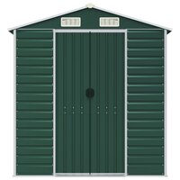 Tuinschuur 191x980x198 cm gegalvaniseerd staal groen